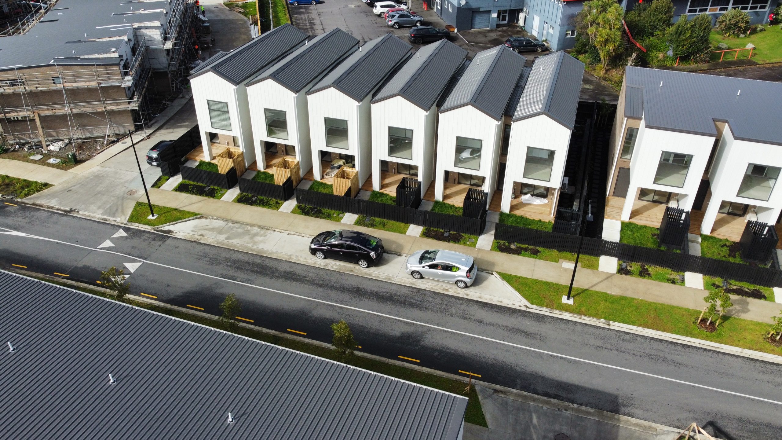 Coronation Garden aerial block view